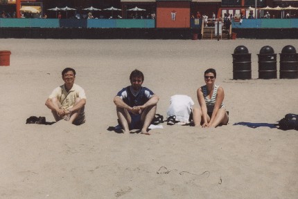 HW WAF group members sunning themselves in Santa Cruz